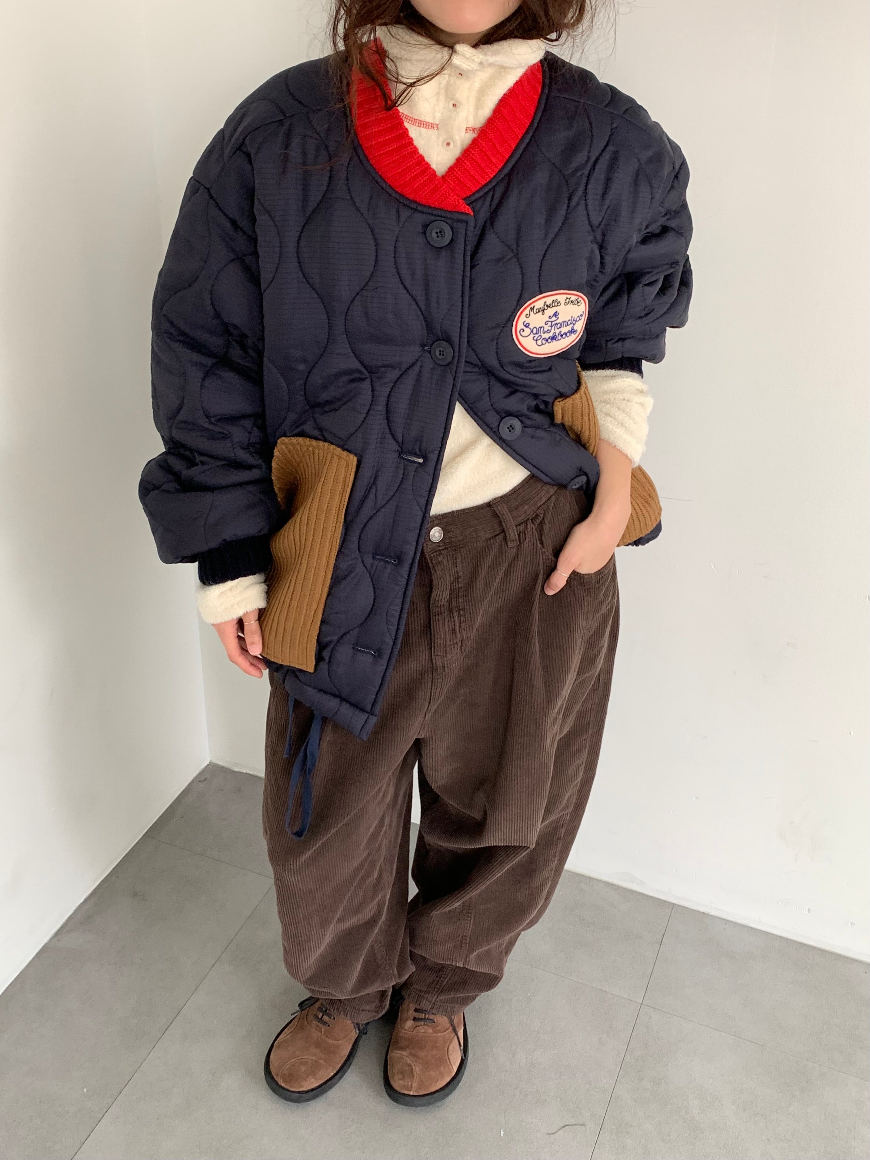 Quilted Patch Pocket Bomber Jacket