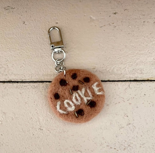 Handmade Cookie Felt Keyring