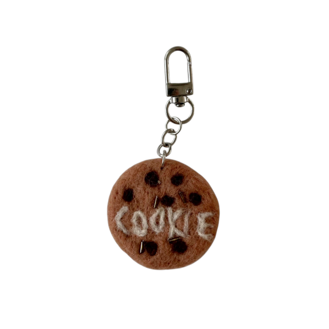 Handmade Cookie Felt Keyring