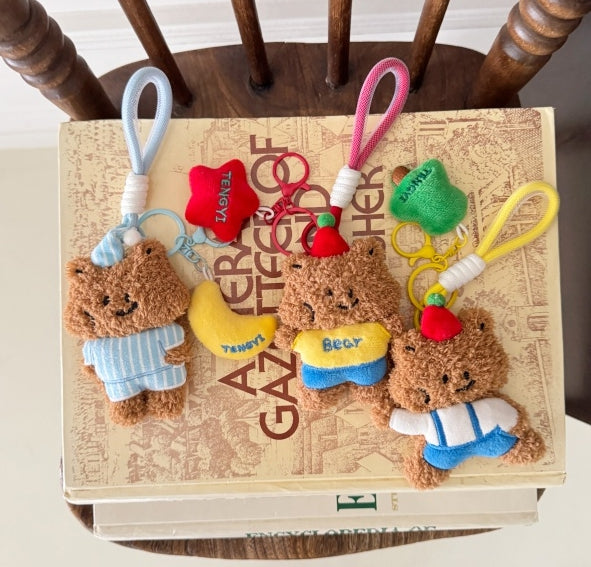 Lulu Teddy Trio Keyring Collection