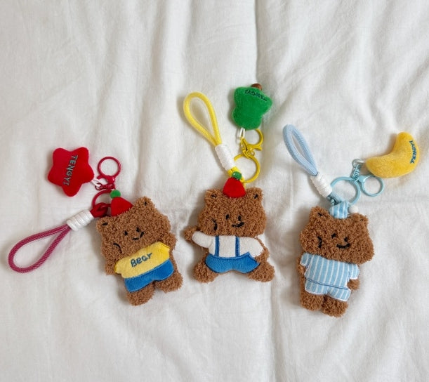Lulu Teddy Trio Keyring Collection