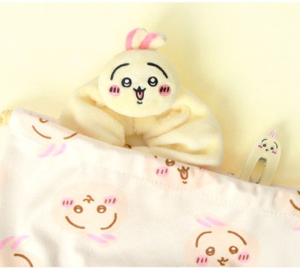 Chiikawa Embroidered Plush Hair Scrunchie - Luckyplanetusa