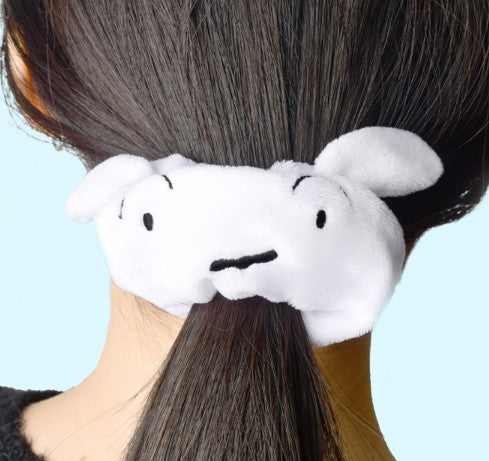 Crayon Shin-chan Embroidered Plush Scrunchie - Luckyplanetusa