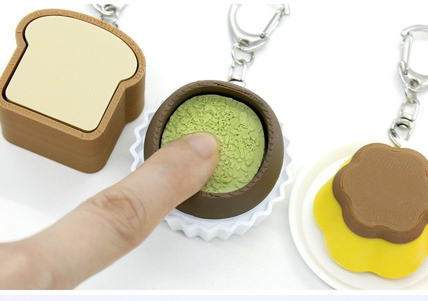 YumYum Dessert Clicker Keychain- Stress Relief Fidget Toy-Random