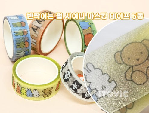 Miffy Shiny Masking Tape & Sticker DIY Deco Set- Random - Luckyplanetusa