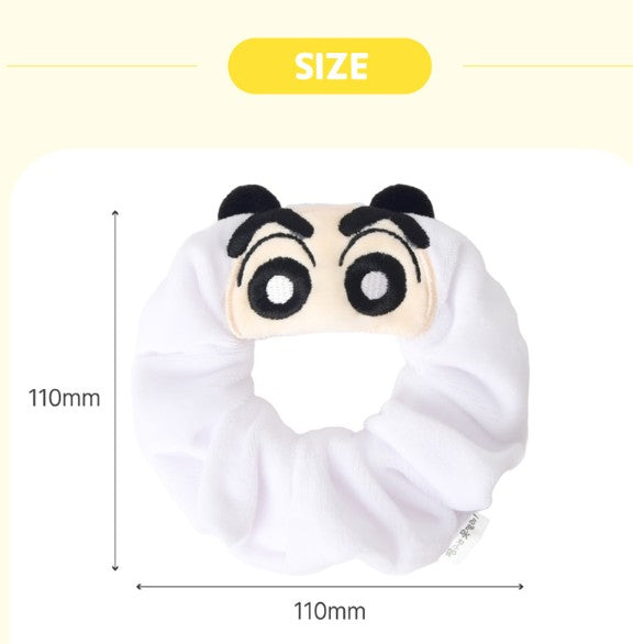 Crayon Shin-chan Embroidered Plush Scrunchie - Luckyplanetusa