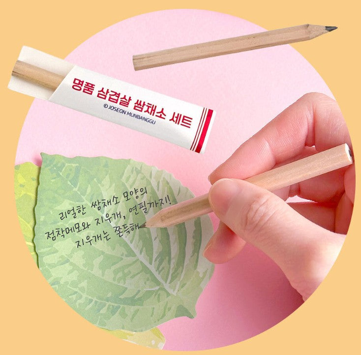 Premium Samgyeopsal (K-BBQ) Memo & Eraser Set-Random - Luckyplanetusa