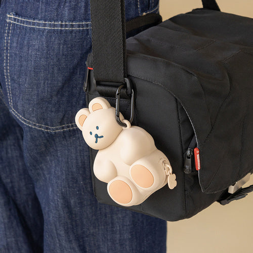 Brunch Brothers 3D Bear Silicone Pouches/ Coin Purse/ Bag Charm wallet/ Key Ring