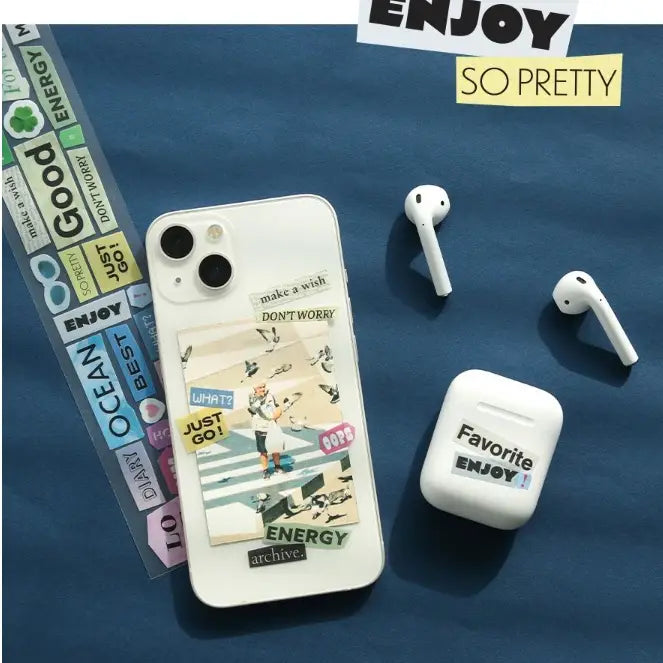 Magazine Collage Kiss Cut Tape – Alphabet & Words