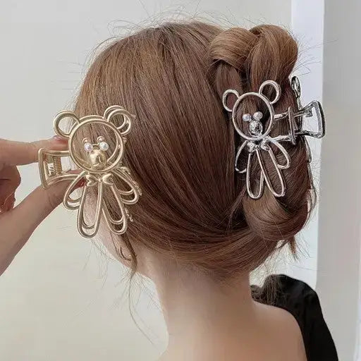 LISA  Metal Bear, Rabbit Shape Hair Clip Claws Pins (SALE)