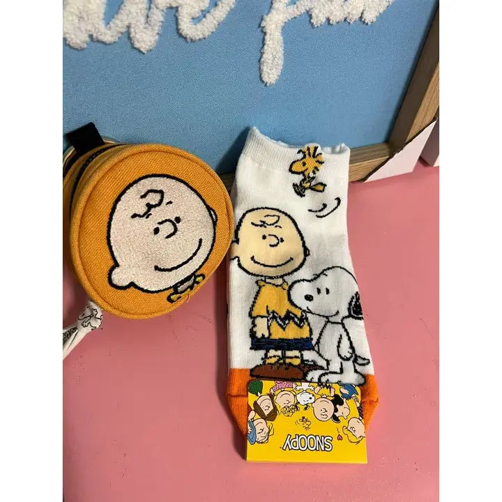 Peanuts Snoopy Charlie Brown ankle Socks/ Cotton Ultra Soft
