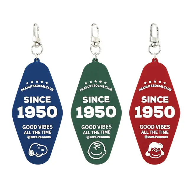 Peanuts 75th Anniversary Vintage Motel Mirror Keychain