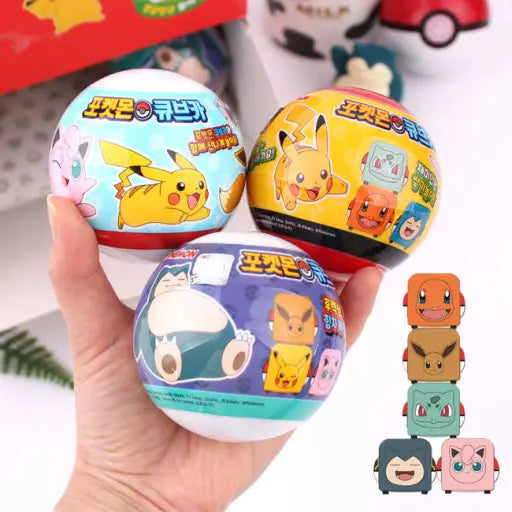 Pokémon Cube Pill back Car – Random Blind Capsule Toy