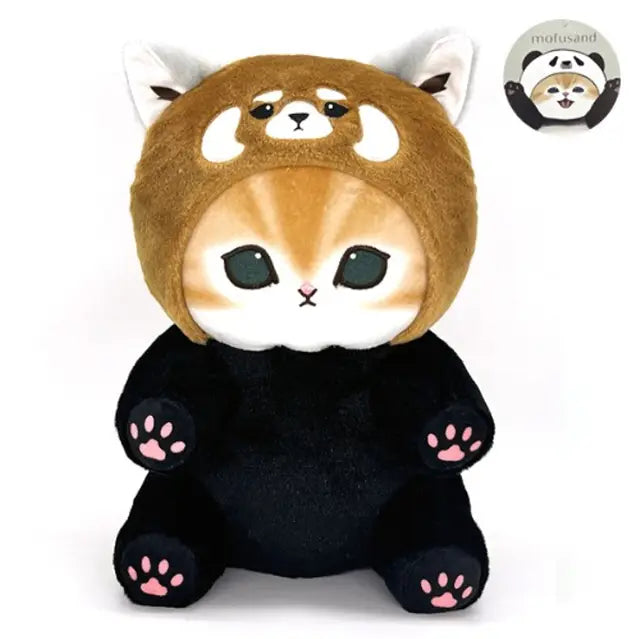 Mofusand BIG Plush – Panda Cat & Red Panda Cat (30cm)