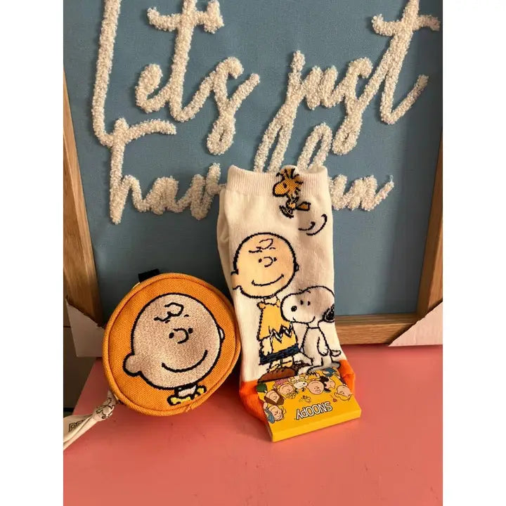 Peanuts Snoopy Charlie Brown ankle Socks/ Cotton Ultra Soft