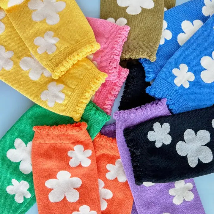 Daisy Mid Calf Cotton Anckle Socks