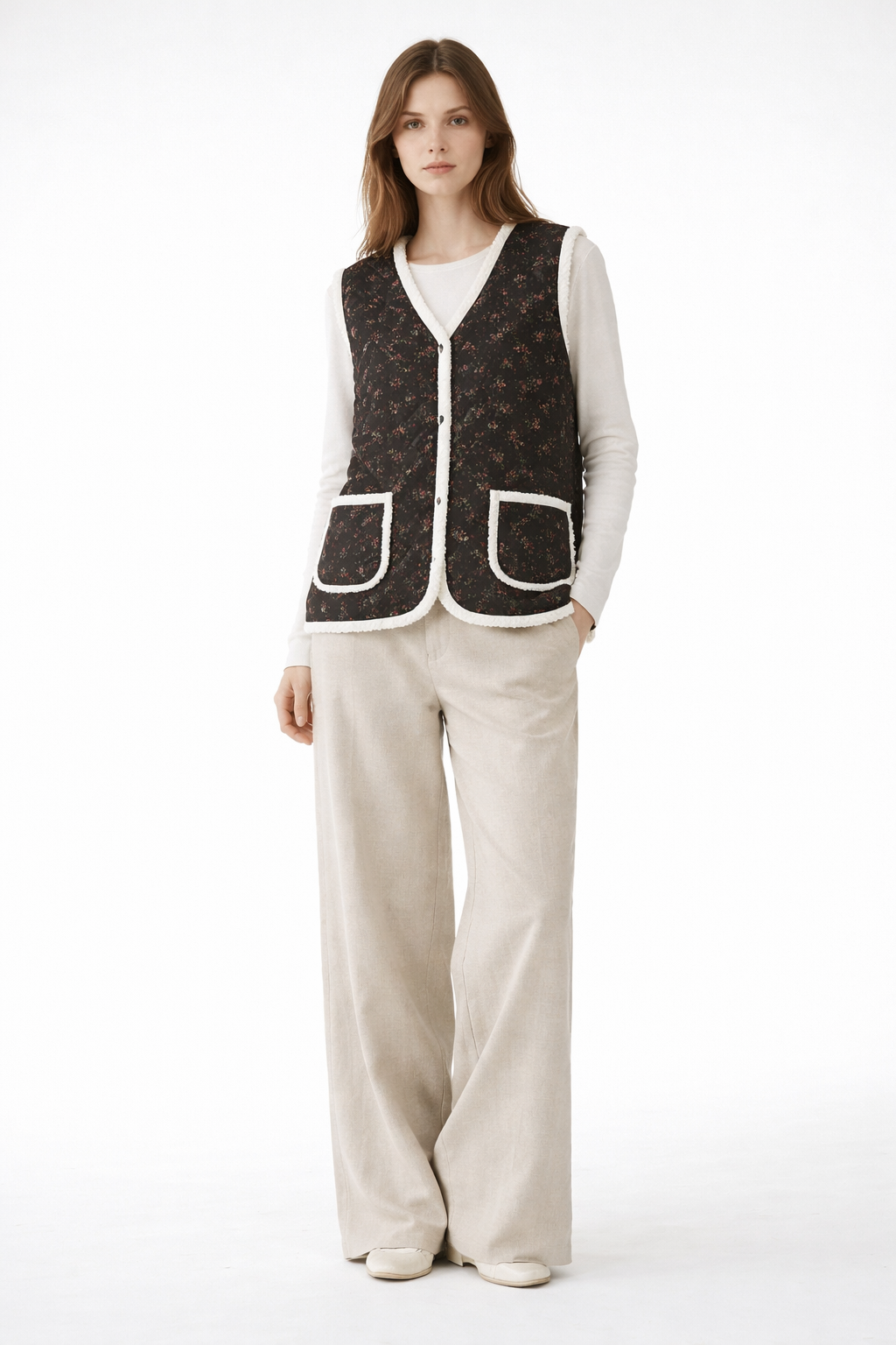K-Bloom Quilted Granny Vest Vintage look - Luckyplanetusa