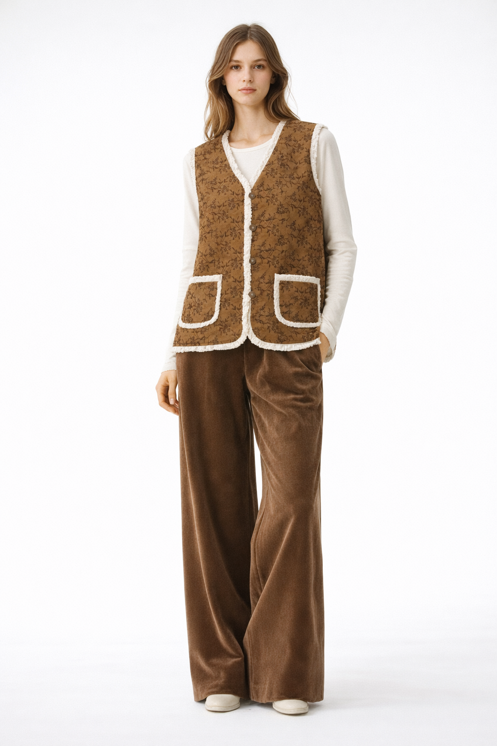 K-Bloom Quilted Granny Vest Vintage look - Luckyplanetusa