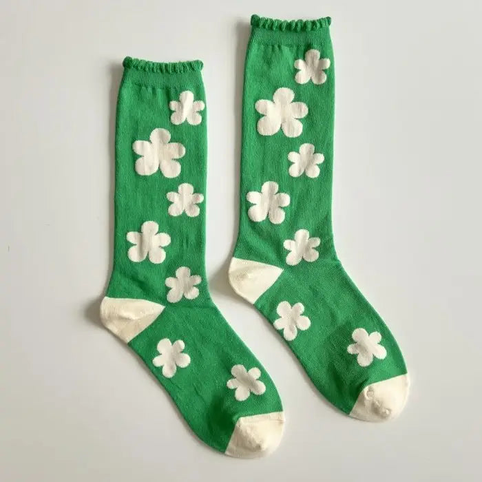 Daisy Mid Calf Cotton Anckle Socks