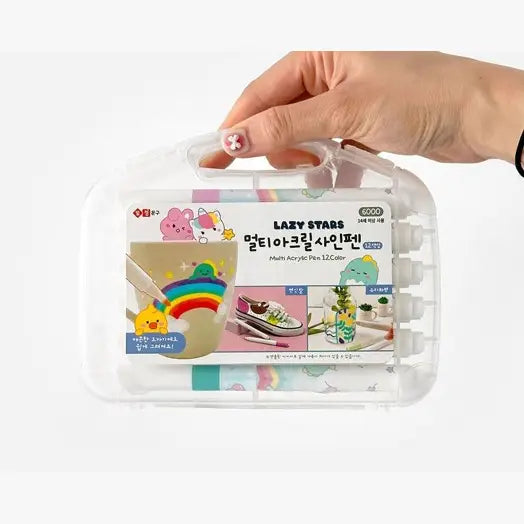 12 Acrylic pen + Mini Echo bag Set / DIY Set Kit