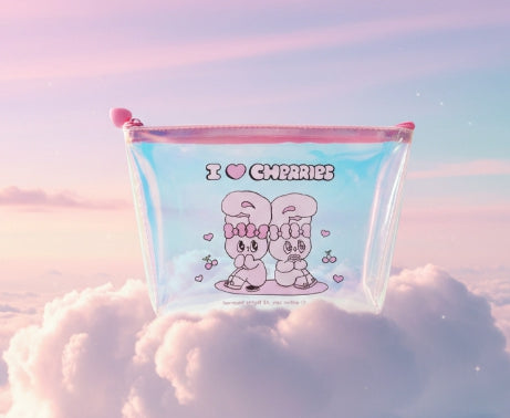 Esther Bunny Aesthetic Hologram Pouch – Cute Makeup & Travel Bag - Luckyplanetusa