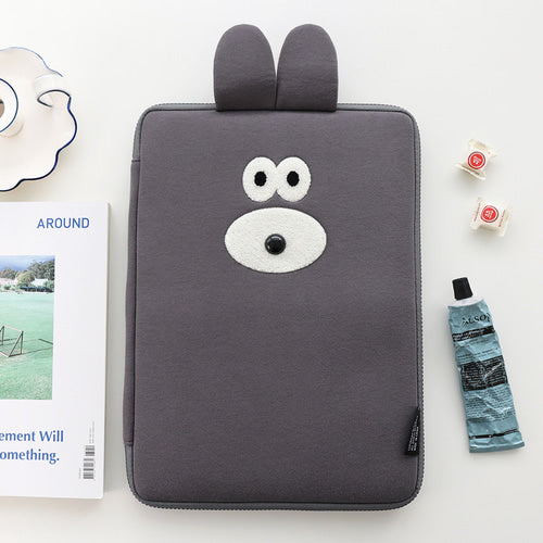 Brunch Brother Laptop I pad/ Mac book 13" Case Cover Bags-Bunny, Puppy with pocket