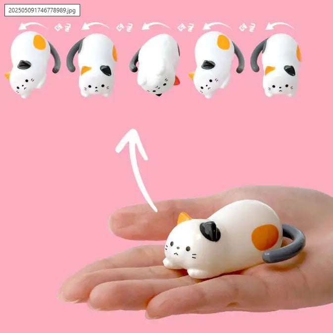 Rolling Kitty Wind-Up Toy Box