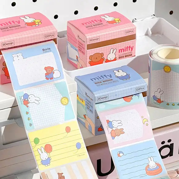 Miffy Pull-Out Sticky Memo Notes – 120 Sheets