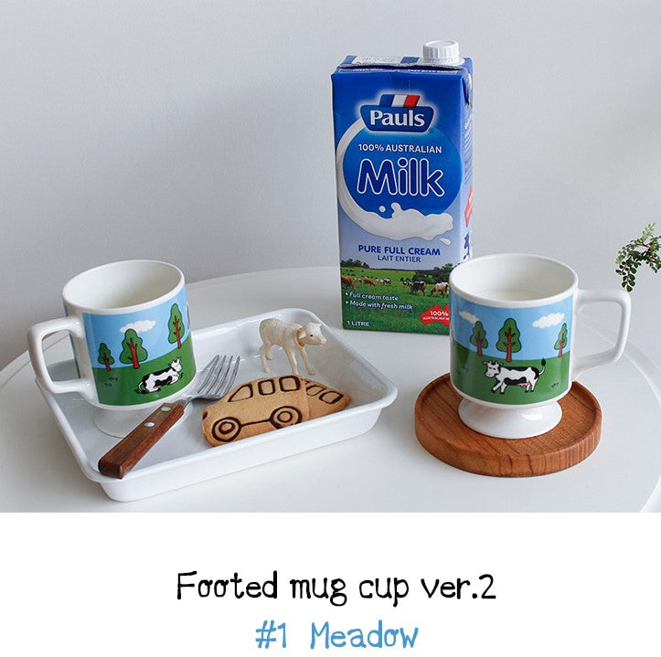 Home CAFE style Vintage Mugs Cup-Home Deco/Heel Mug Cup-Cow - Luckyplanetusa