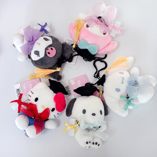 Sanrio Graduation Cap Bag Charm Keyring