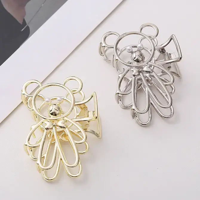 LISA  Metal Bear, Rabbit Shape Hair Clip Claws Pins (SALE)
