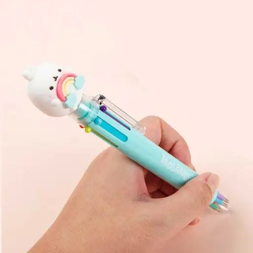 Molang 6-Color Figure Ballpoint Pen – Assorted Designs