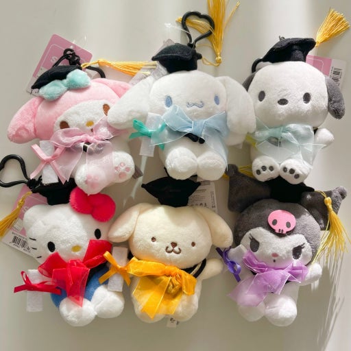 Sanrio Graduation Cap Bag Charm Keyring