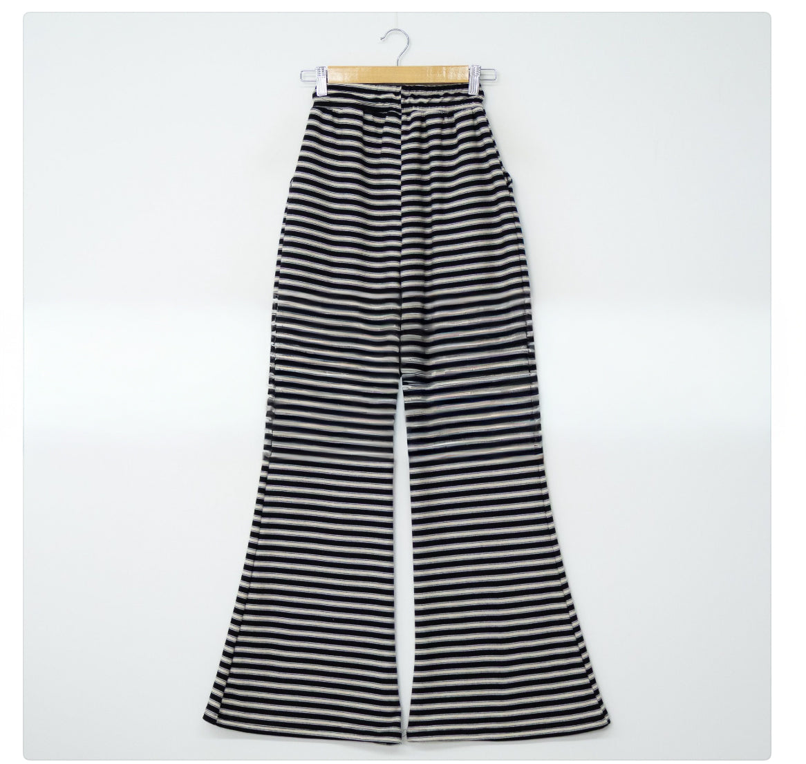 Soft Fleece Stripe Flare Pants