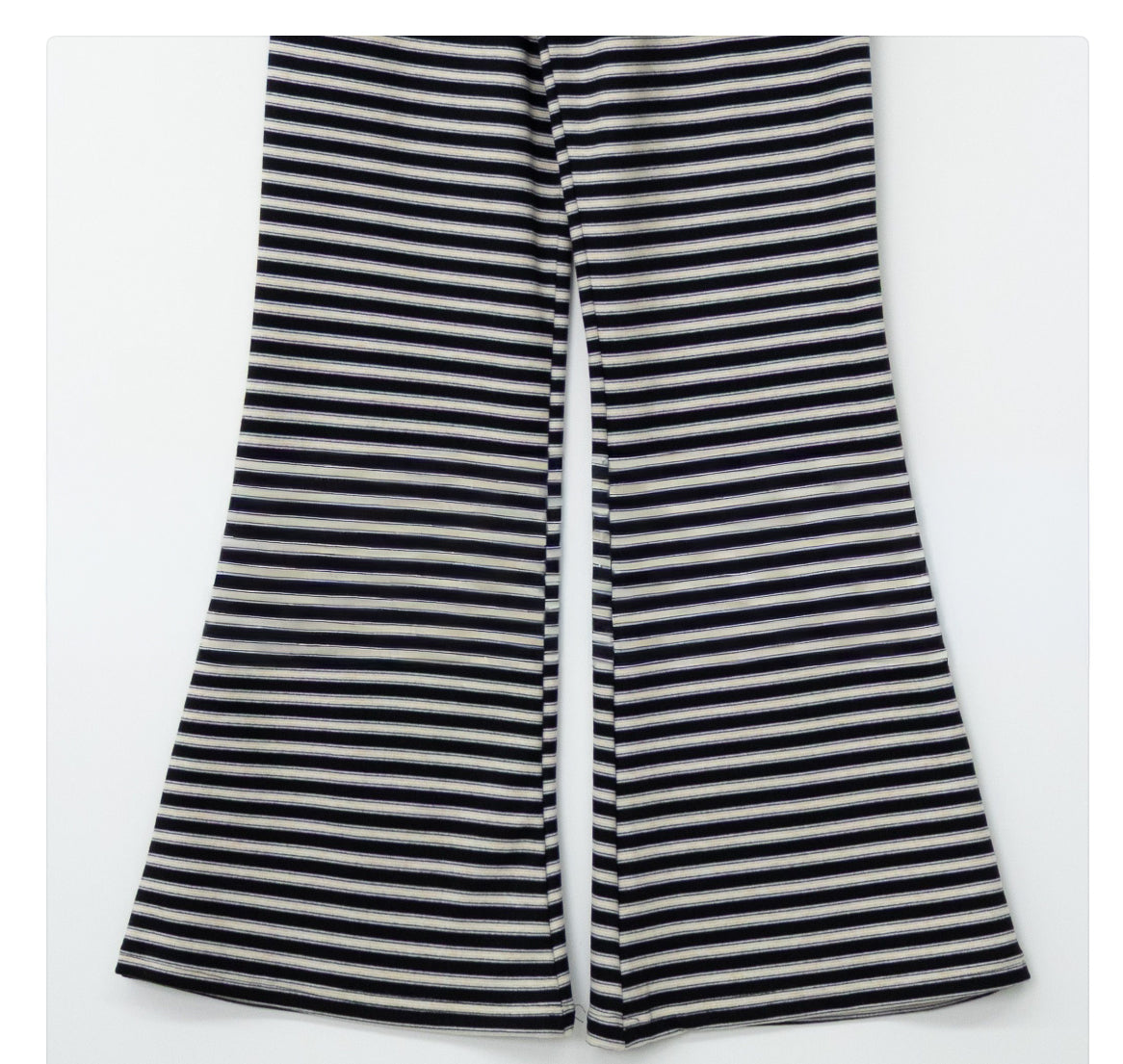 Soft Fleece Stripe Flare Pants