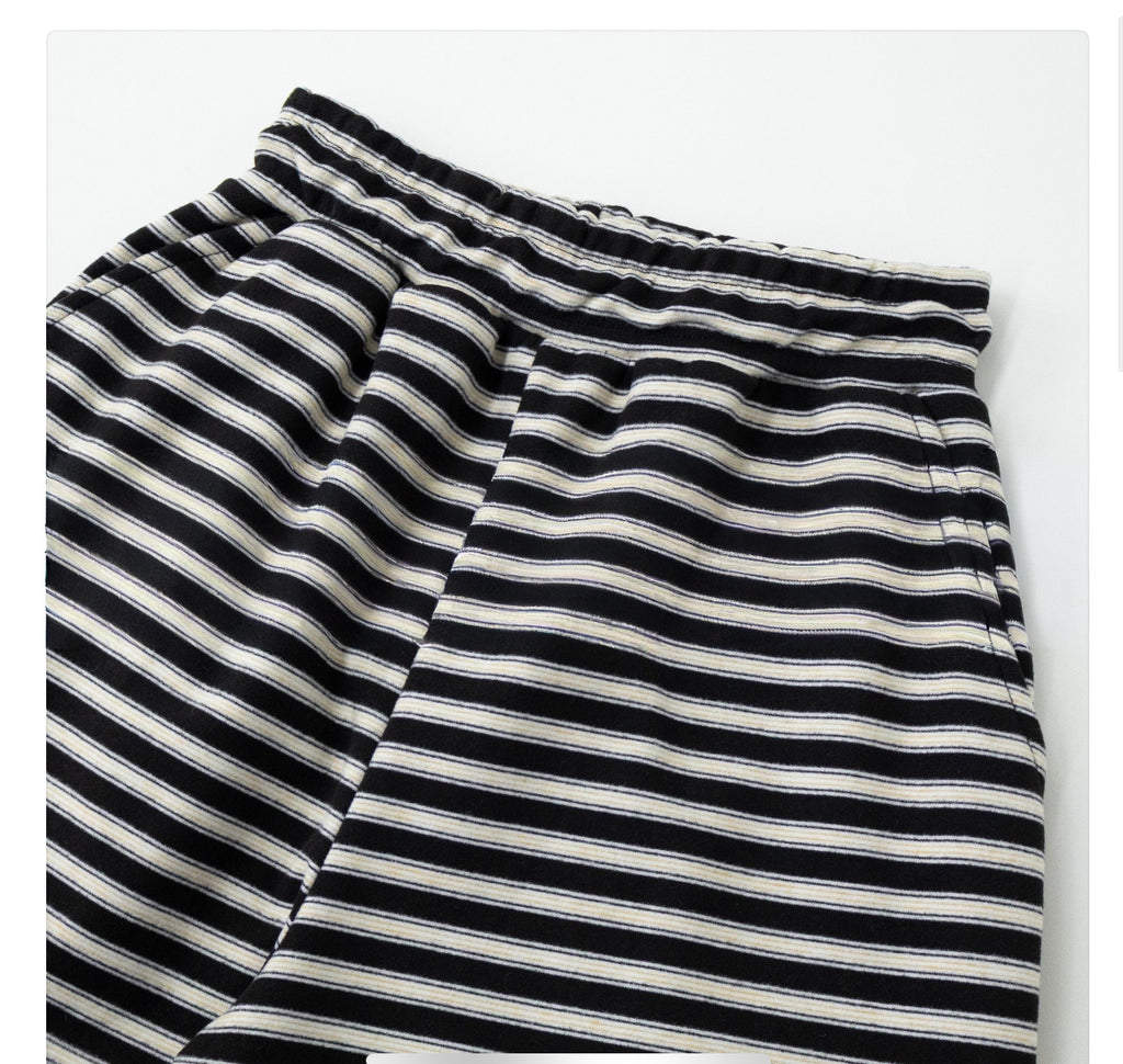 Soft Fleece Stripe Flare Pants