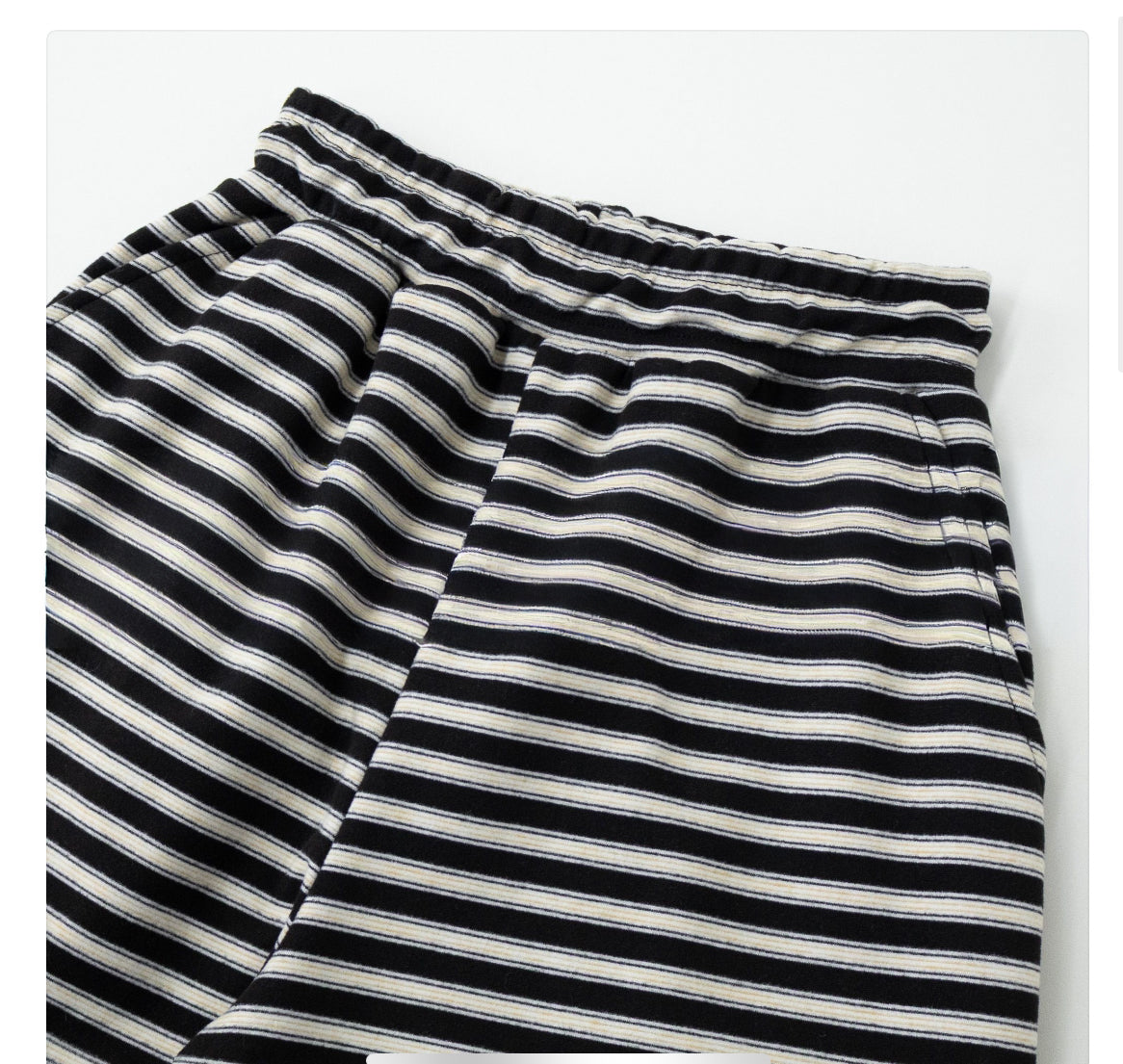 Soft Fleece Stripe Flare Pants
