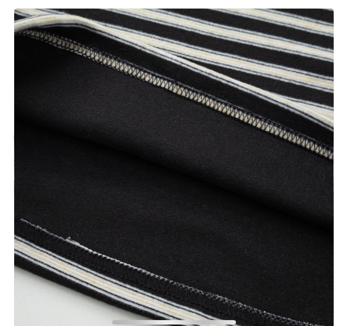 Soft Fleece Stripe Flare Pants