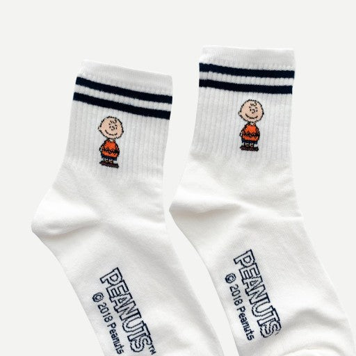 Snoopy & Charlie Brown daily Crew Ankle Sock