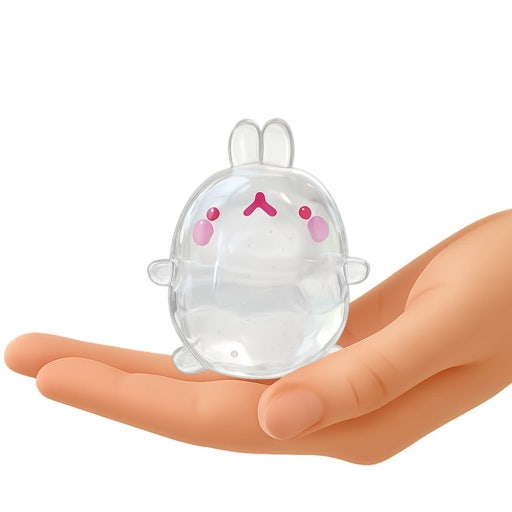 Molang Clear Mochi Squishy Figure Fidget Toy- Random Box - Luckyplanetusa