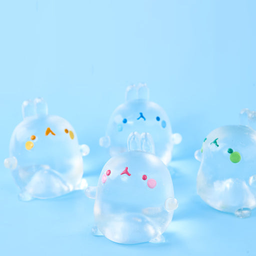 Molang Clear Mochi Squishy Figure Fidget Toy- Random Box - Luckyplanetusa