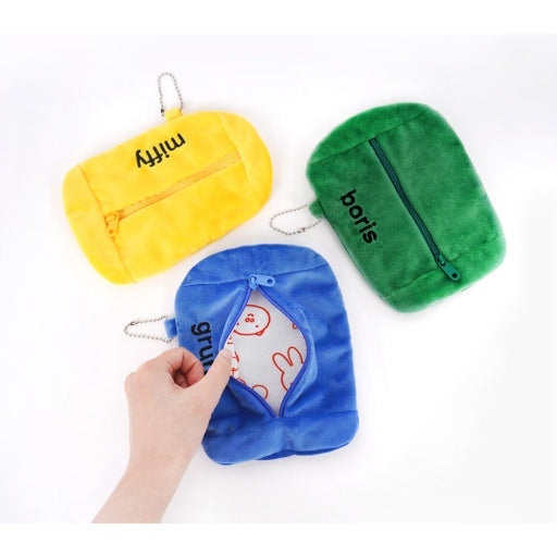 Miffy Cute Plush Pouch Keychain – Kawaii Mini Organizer Bag - Luckyplanetusa
