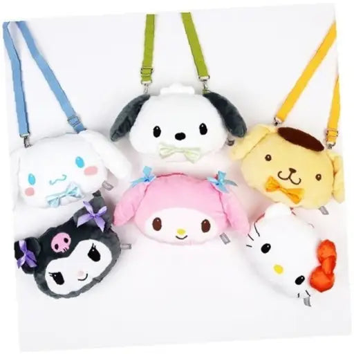 Sanrio Plush Face Crossbody Bag Ver.2