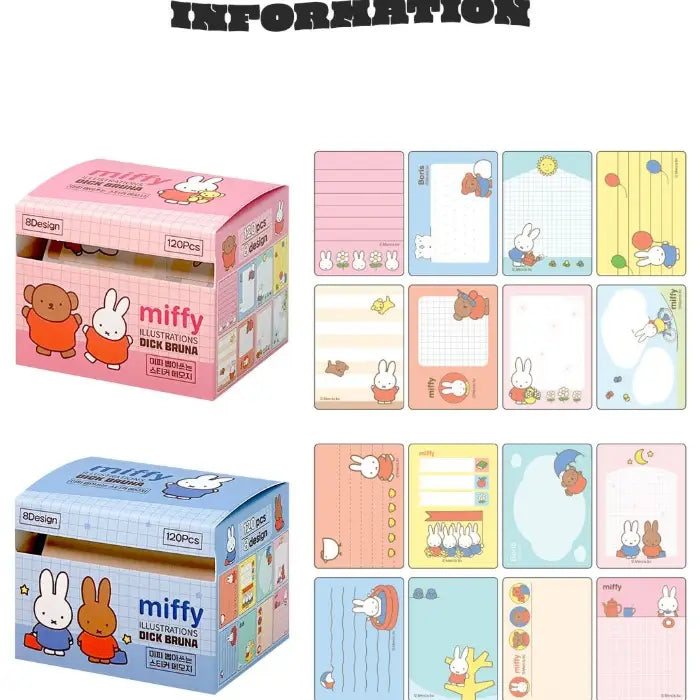 Miffy Pull-Out Sticky Memo Notes – 120 Sheets
