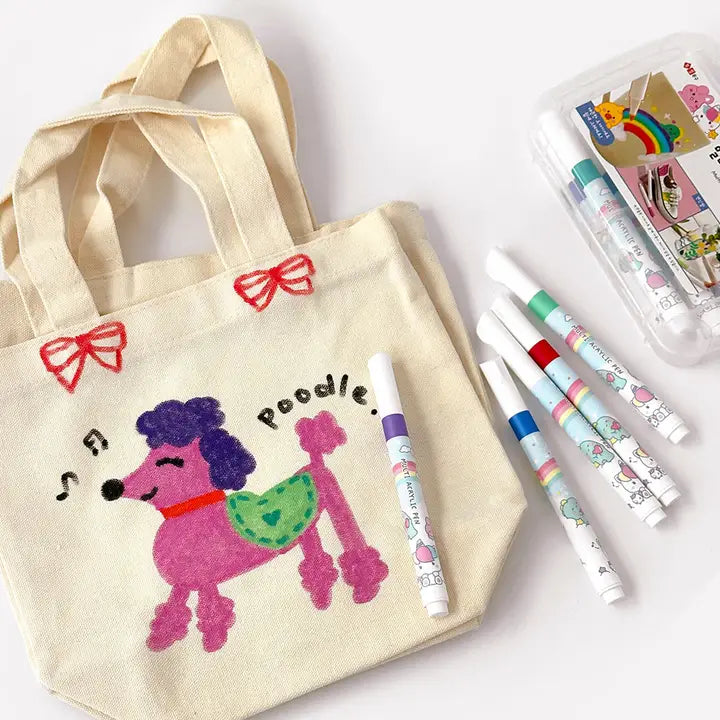 12 Acrylic pen + Mini Echo bag Set / DIY Set Kit