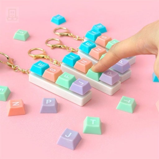 MBTI Keycap DIY Keychain – Customizable Keyboard Charm (Blind Box) - Luckyplanetusa