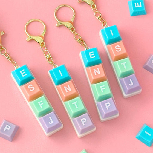MBTI Keycap DIY Keychain – Customizable Keyboard Charm (Blind Box) - Luckyplanetusa
