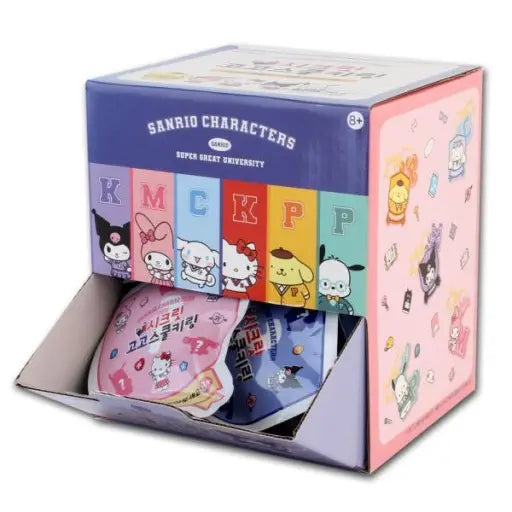 Sanrio Varsity School look style keyring Random Zipper Charm