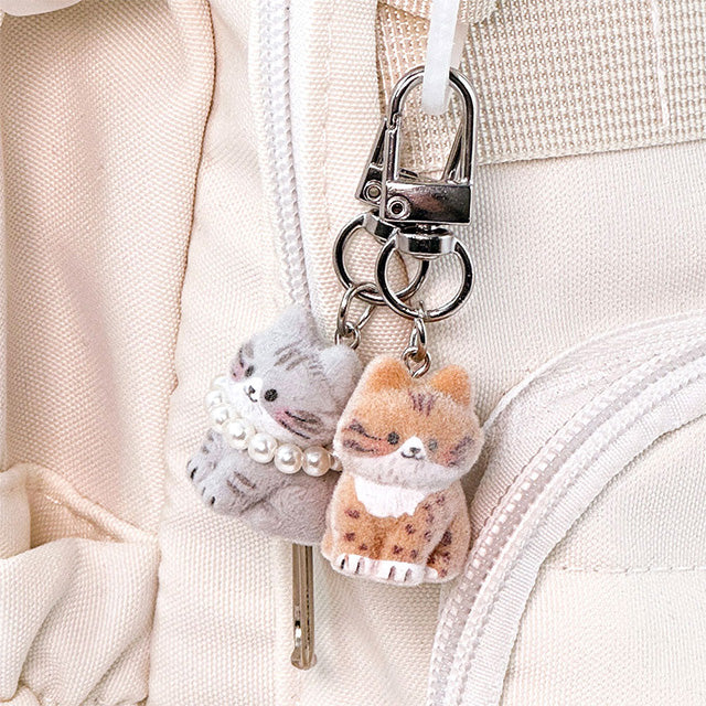 Fluffy Cat DIY Keychain Kit – Surprise Blind Box Charm 6PC Set - Luckyplanetusa