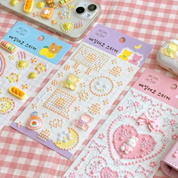 Everyday 3D Epoxy Deco Stickers– Cute Jelly Bead Style
